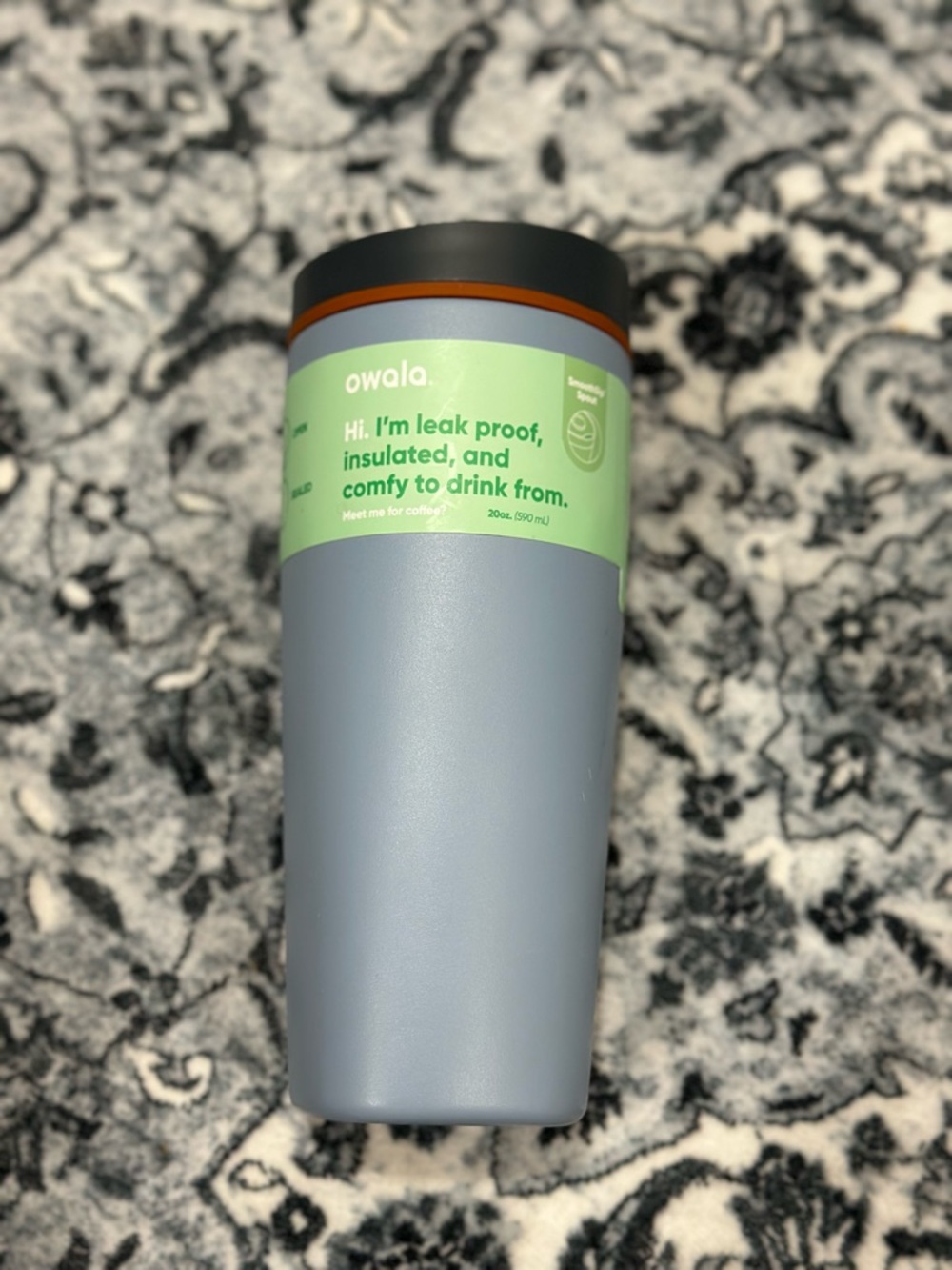 Owala Insulated Travel Tumbler - Gray with Black Lid